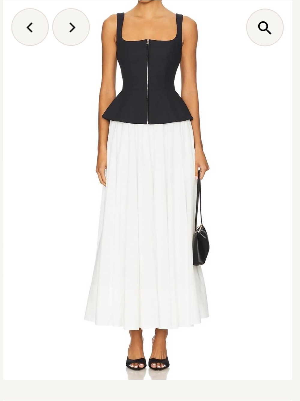 simkhai jolynn midi dress size 0 (US size S)
